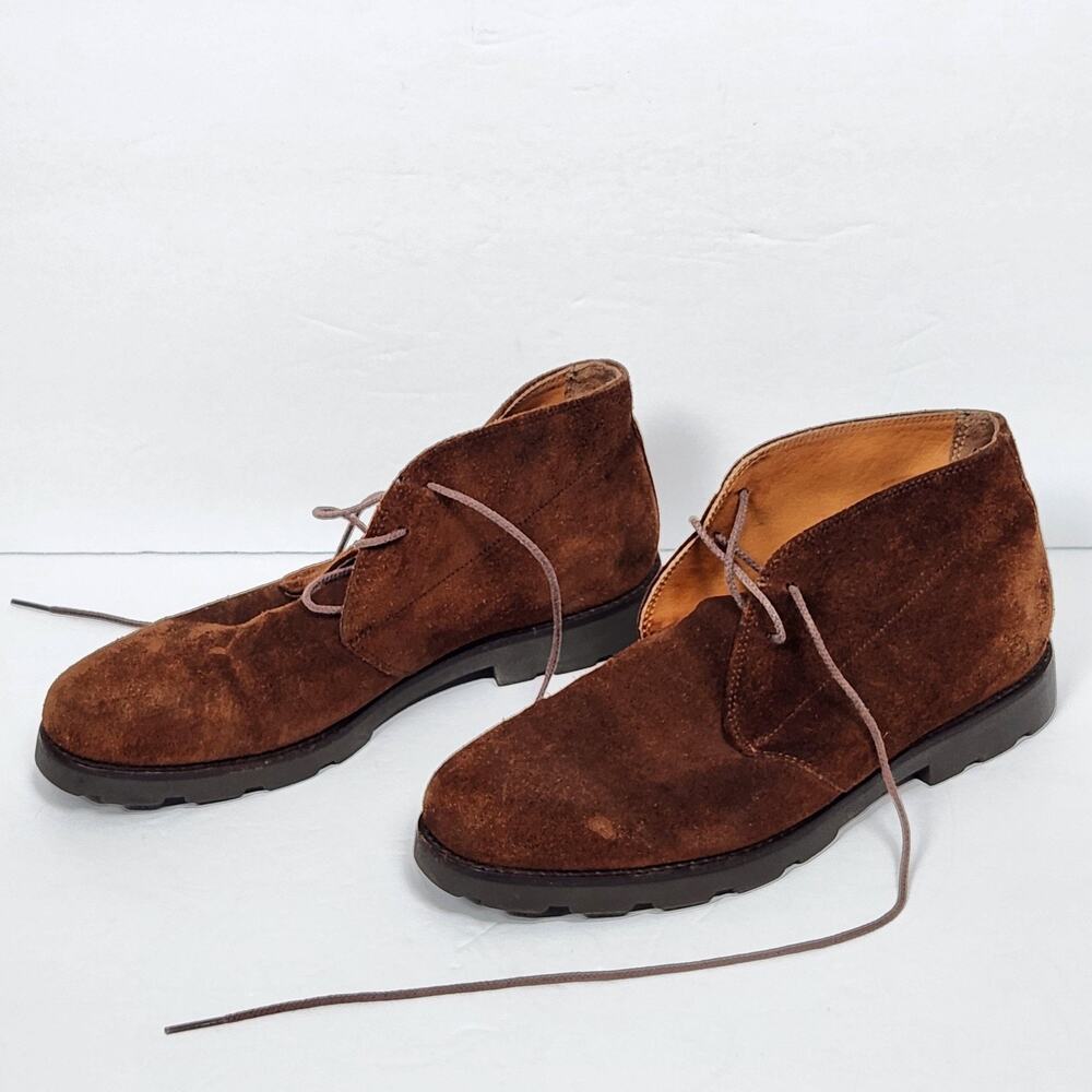 Ralph Lauren Brown Suede Chukka Ankle Boots Womens Size 8 US Casual Lace Up